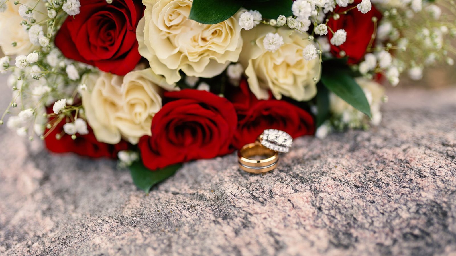 two tone engagement ring