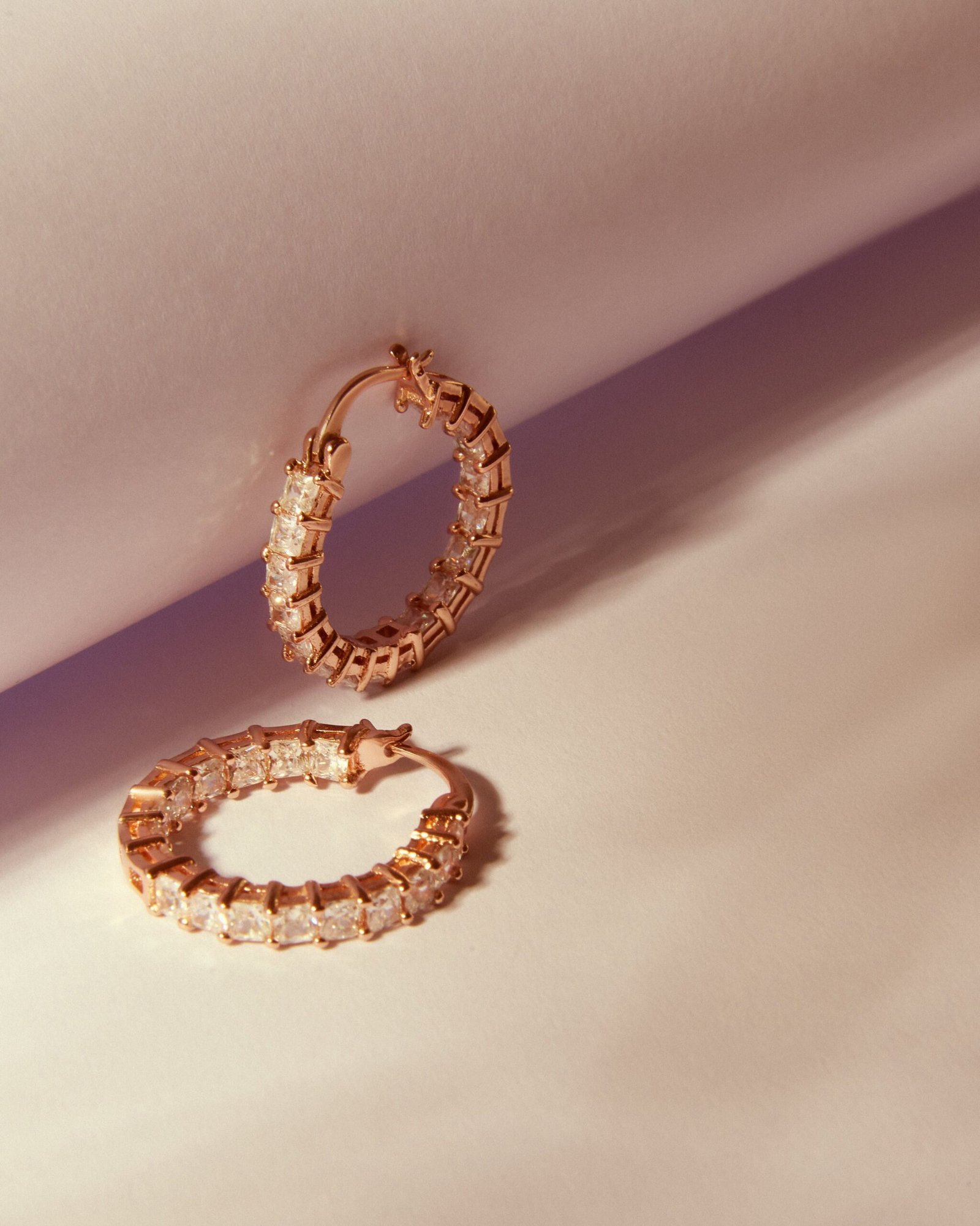 rose gold earrings